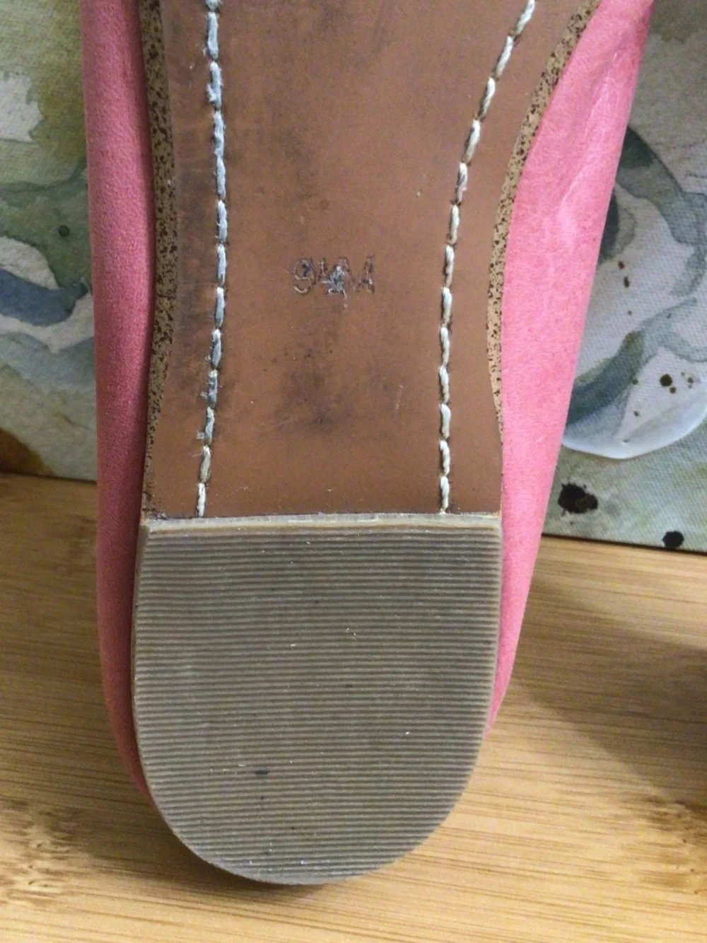 Latigo Leather Shoes Women's Leather Bettie Flats Ballet Size 9,5